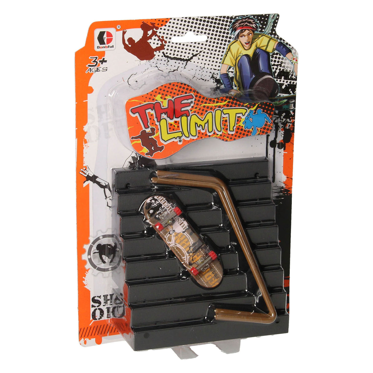 Skateboard à doigts avec escaliers cascadeurs