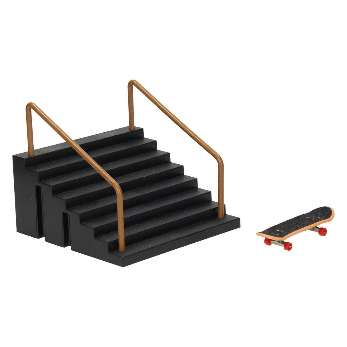 Skateboard à doigts avec escaliers cascadeurs