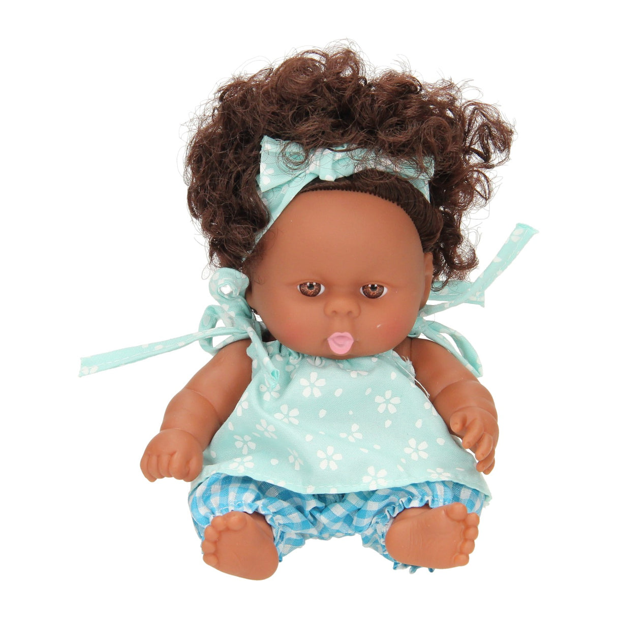 Boucles de poupée avec robe, 22 cm