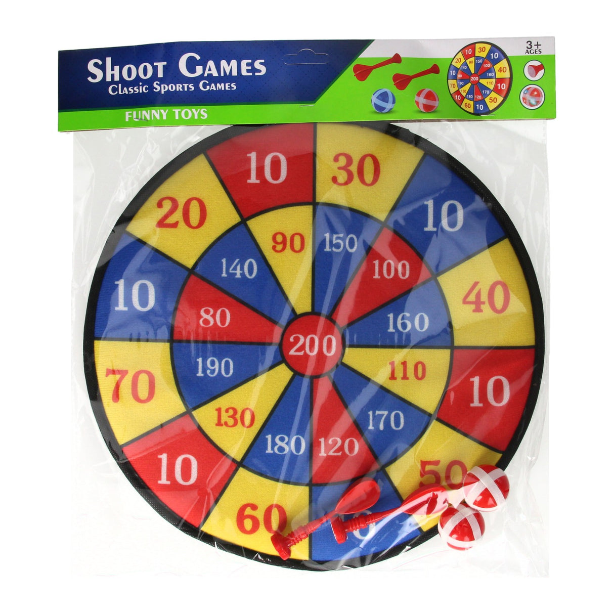 Jeu de fléchettes velcro