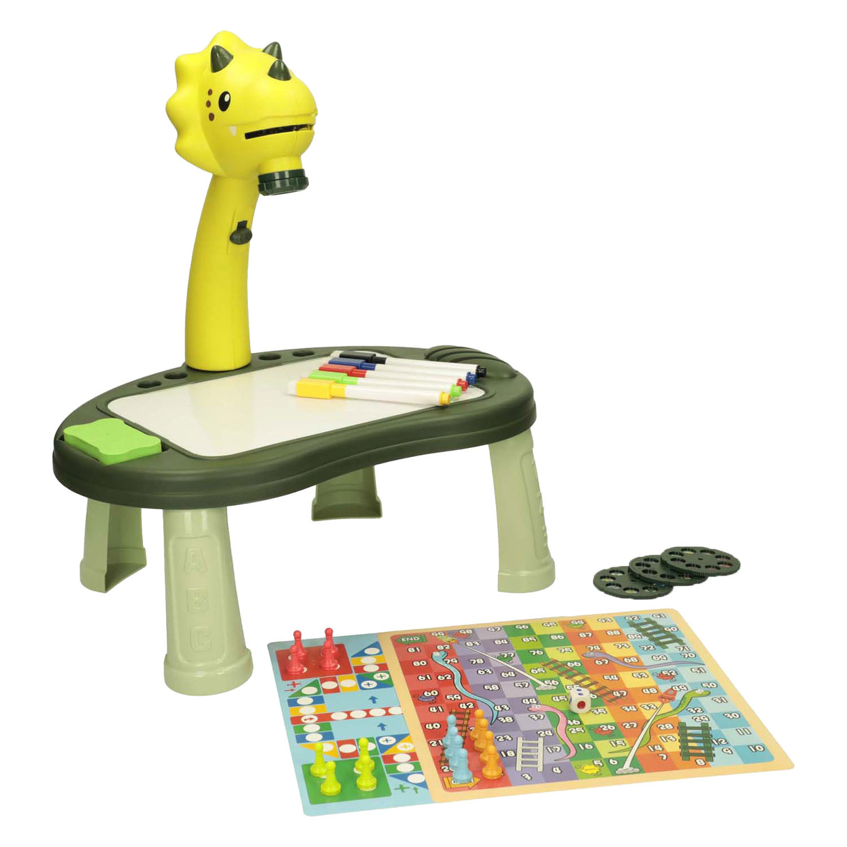 Table de projection de dessin dinosaure, 34 pcs.