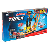 Jeu de pistes de course automobile, duel en boucle, 35 pièces