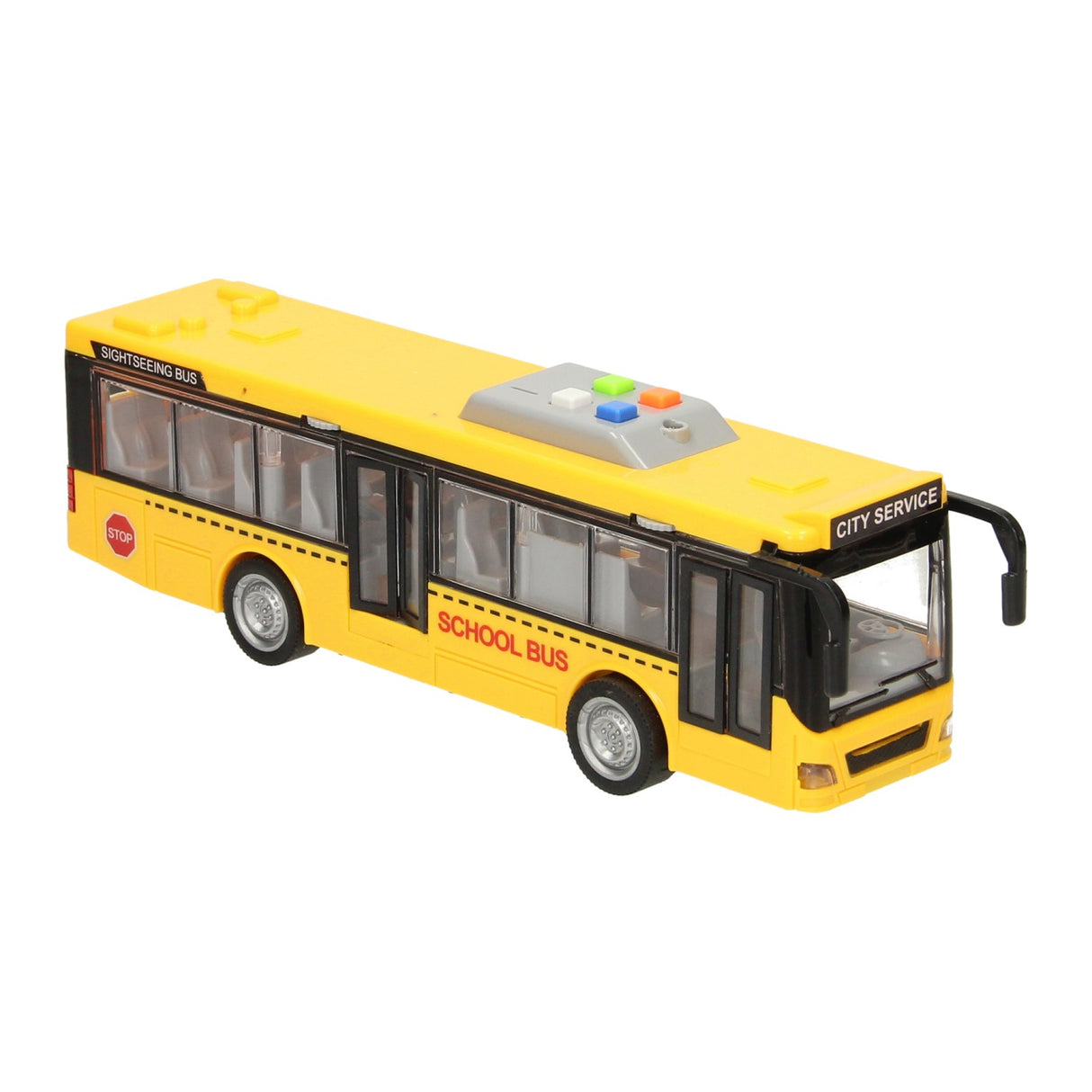Bus scolaire avec lumière et son 1:16