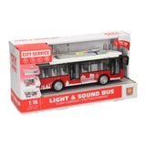 city ​​bus with light and sound