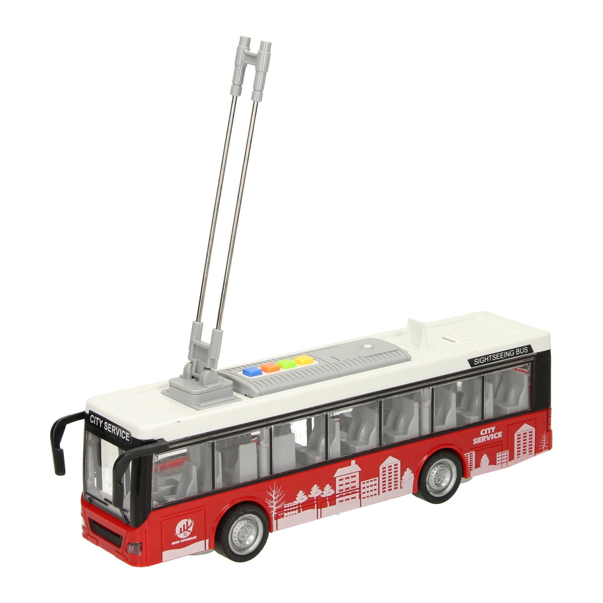 Bus de la ville avec lumière et son 1:16