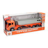 Camion avec son lumineux de conteneur à déchets