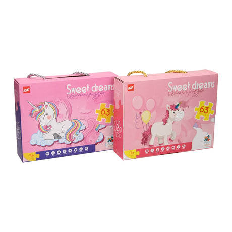 Puzzle licorne de beaux rêves, 63 pièces