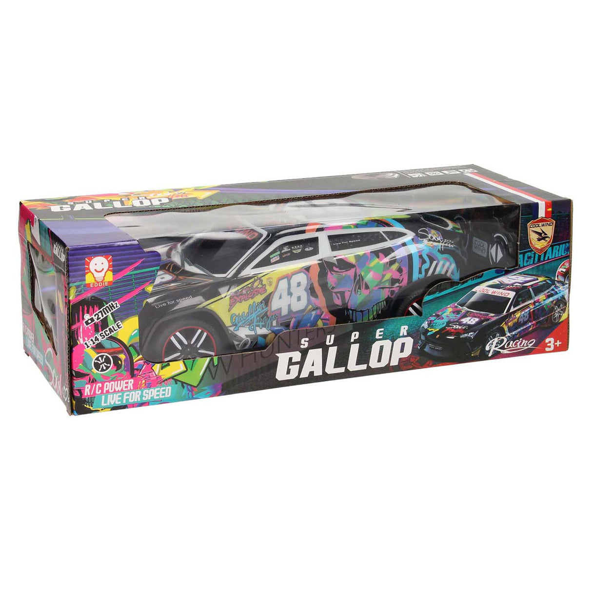 RC Lenkbar Rennwagen Softbody Graffität