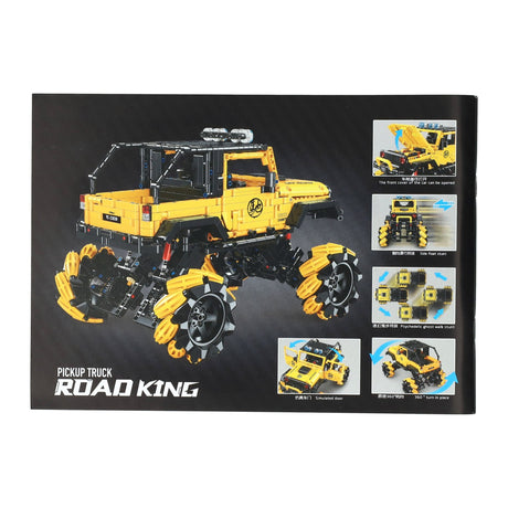 Lobbes Toys BV Happy Build Ensemble de blocs de construction RC contrôlables camionnette – 1490 pièces.