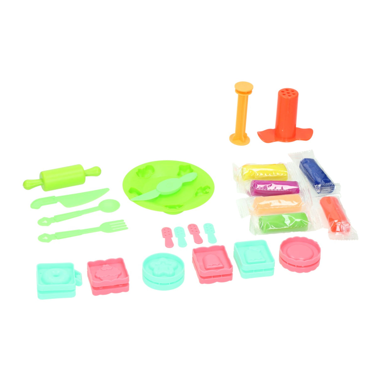 Set d'argile à pâtisserie - 6 couleurs d'argile - 22 pcs.