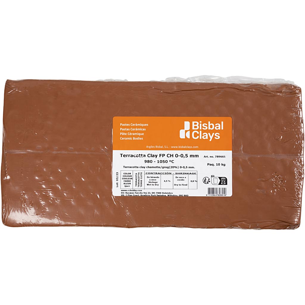 Creativ Company Red Clay avec Chamotte, 10 kg