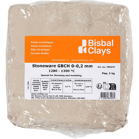 Argile à grès, blanc cassé, 5 kg 1 carton