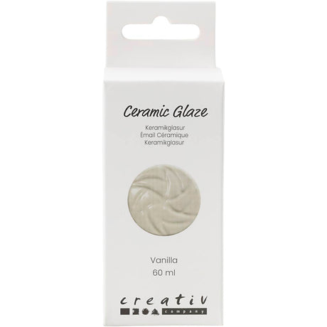 Glaçage céramique Creativ company, 984-1101 °c, opaque, vanille, 60 ml 1 flacon