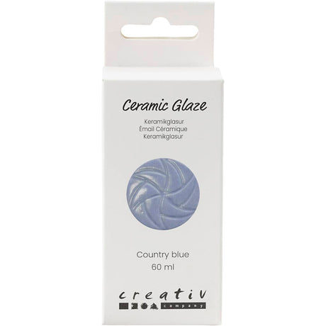 Vernis céramique Creativ Company, 984-1101 °C, opaque, bleu pays, 60 ml 1 flacon