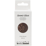 Glaçage céramique Creativ company, 984-1101 °c, opaque, marron chocolat, 60 ml 1 flacon