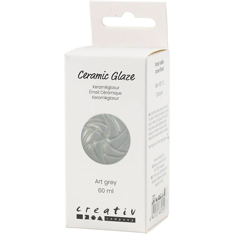 Vernis céramique Creativ company, 984-1101 °c, opaque, gris art, 60 ml 1 flacon