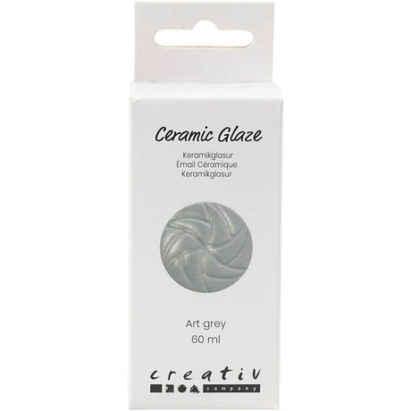 Vernis céramique Creativ company, 984-1101 °c, opaque, gris art, 60 ml 1 flacon