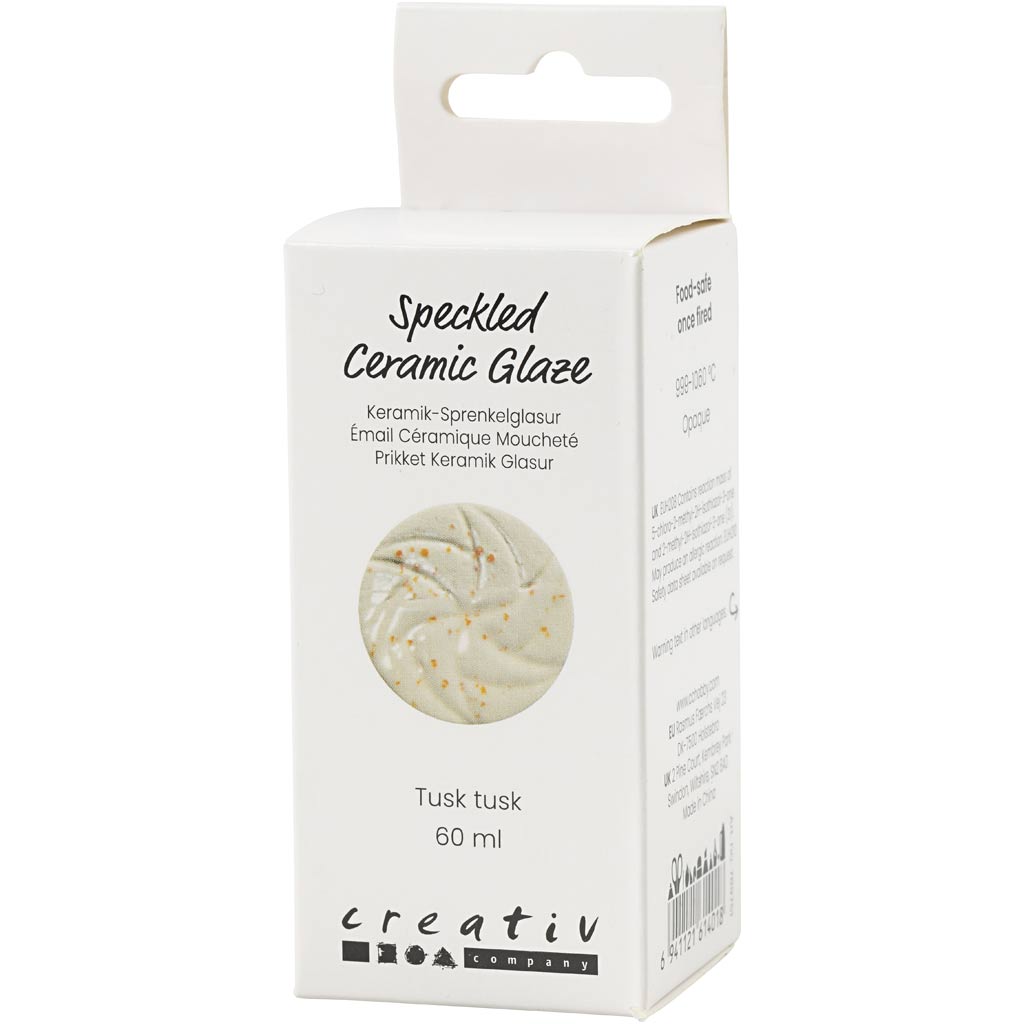 Creativ company vernis céramique moucheté, 999-1060 °c, opaque, défense de défense, 60 ml 1 flacon
