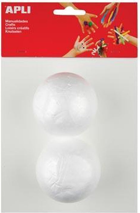 Apli kids boule en polystyrène diamètre 70 mm 2 pièces