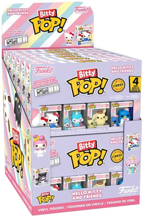 Figurines Funko Bitty Pop Sanrio, pack de 4 figurines à collectionner.