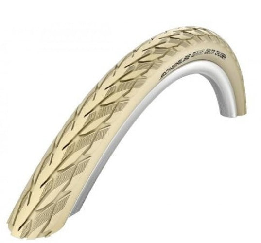 Schwalbe delta cruiser active kevlar guard crème 28x1,40 37-622 réflexion oem zl