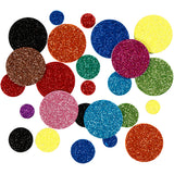 Creativ company formes en mousse cercles pailletés, 150 pcs.