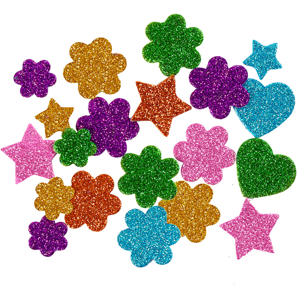 Creativ Company formes en mousse paillettes, 100 pcs.