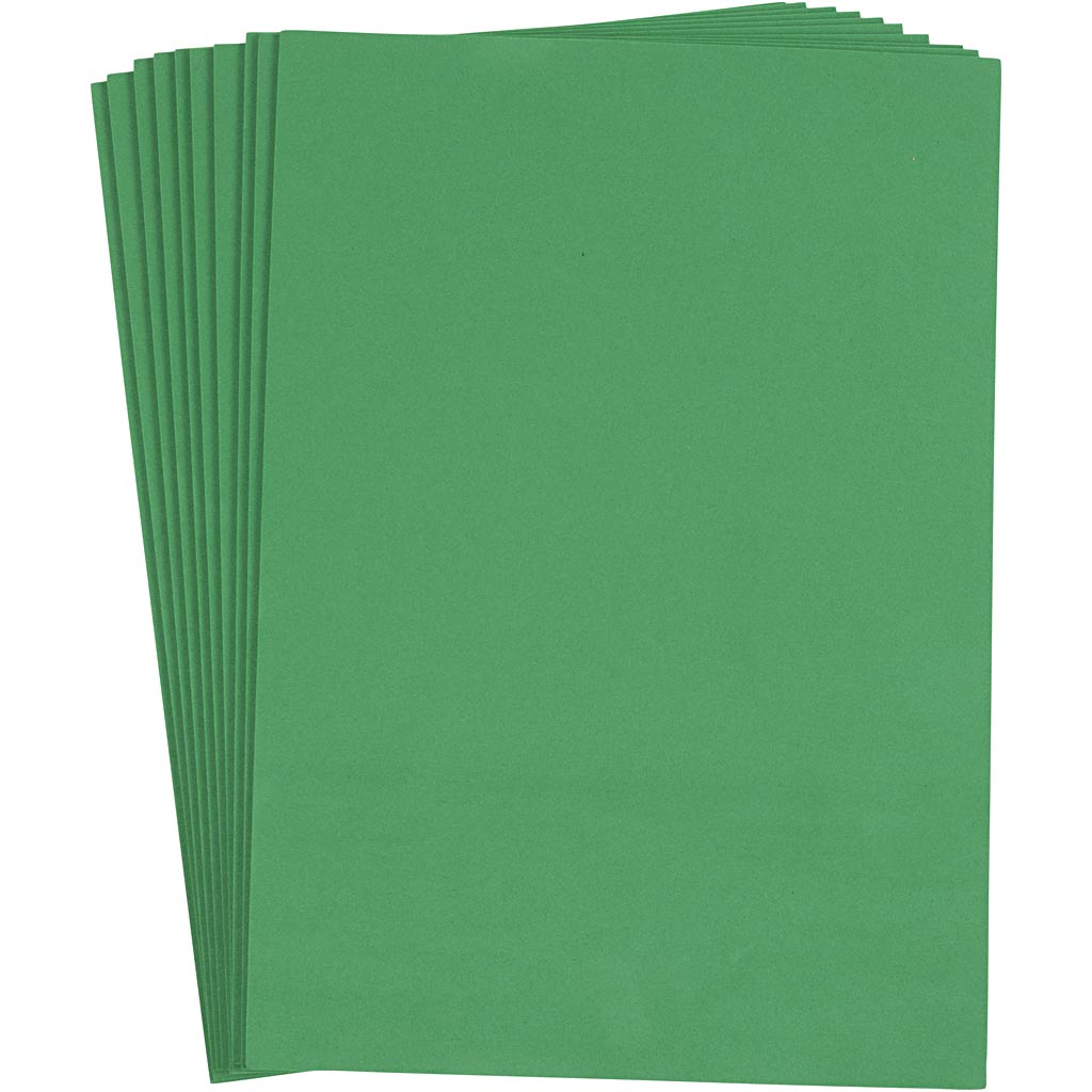 Compagnie de Creativ Eva Foam Sheets Dark Green A4, 10e.
