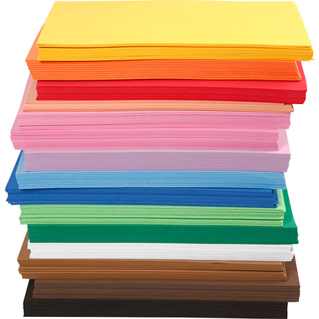 Feuilles de mousse Creativ company, a4, feuille 210x297 mm, épaisseur 2 mm, 15x10 feuilles 1 boîte