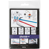 Société créative https : www.ccobby.nl feuilles-rétractable-foil-avec-motifs-pirate-sheet-10-5x14-5-cm-thickness-0-3-mm-matt-transparent-4-sheet-1-box