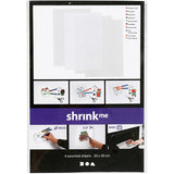 Société créative https : www.ccobby.nl feuilles-rétractable-foil-sheet-20x30-cm-thickness-0-3-mm-transparent-gloss-matt-transparent-matt-white-4-sheet-1-box