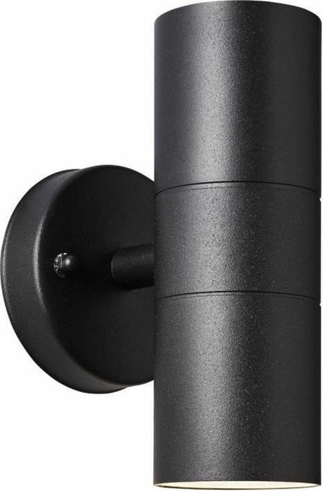 Brilliant jandy - lampe d'extérieur - haut vers le bas - gu10 max 2x18w - ip44 - noir