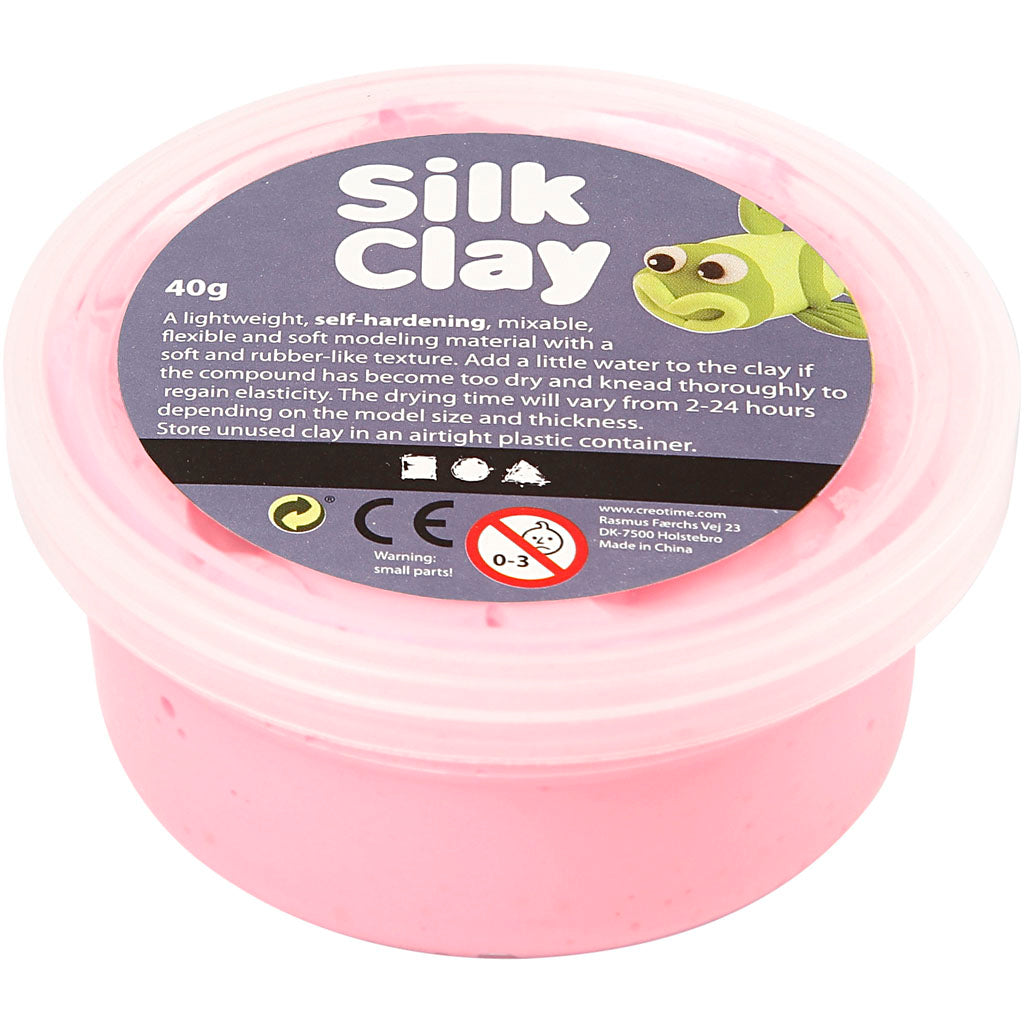 Argile de soie - rose, 40gr.