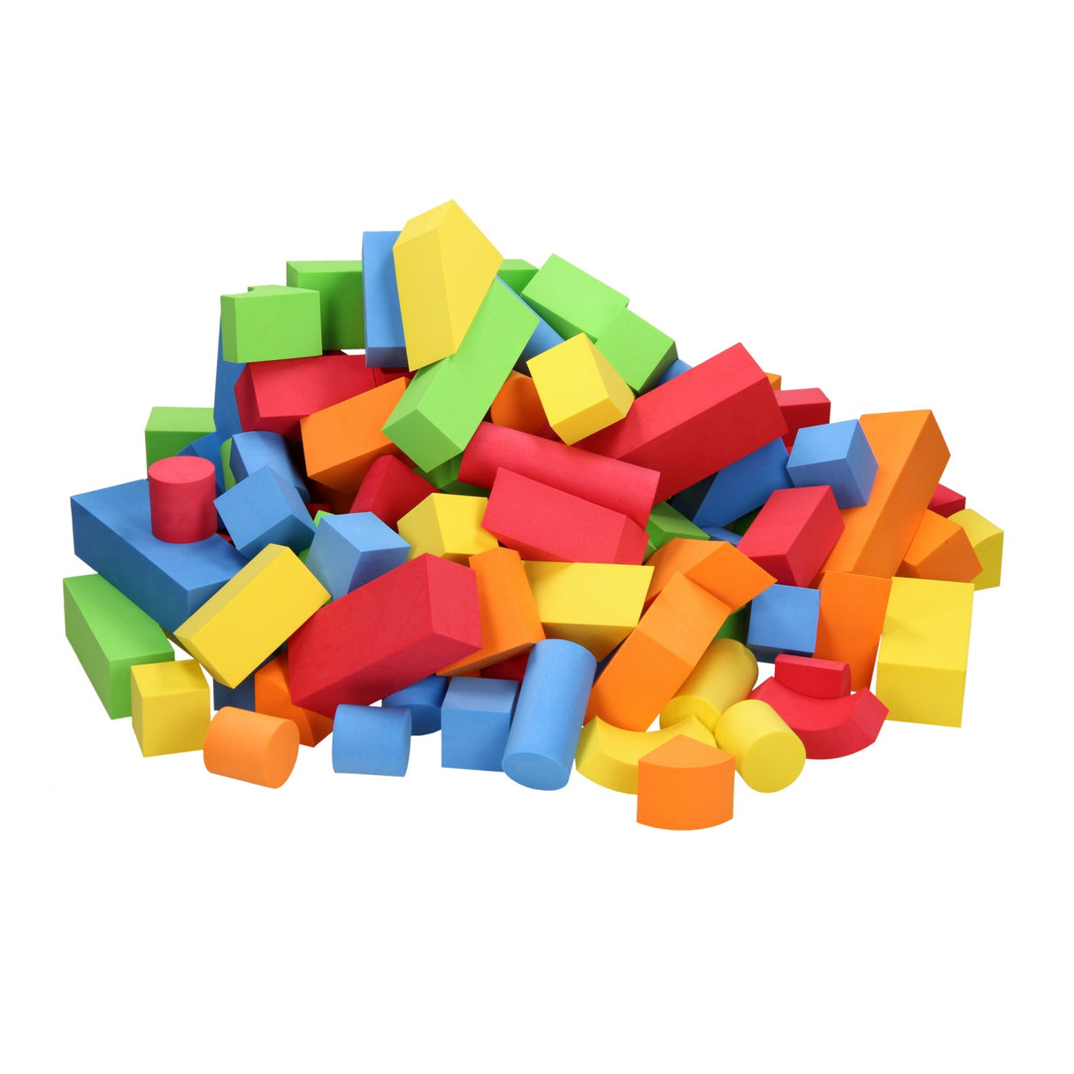 Blocs de construction en mousse, 131 pièces.