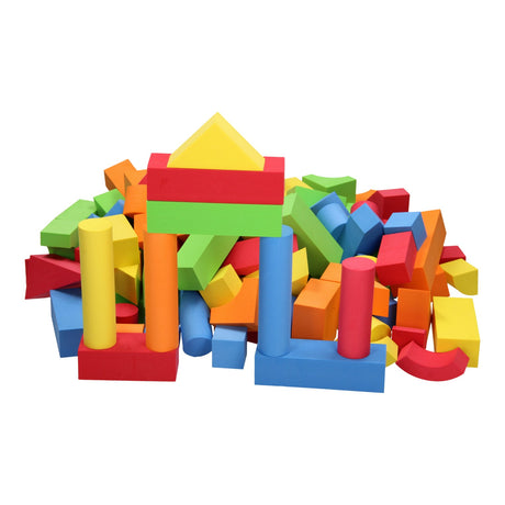 Blocs de construction en mousse, 131 pièces.