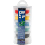 Couleurs standard en argile en soie, 6x14gr.