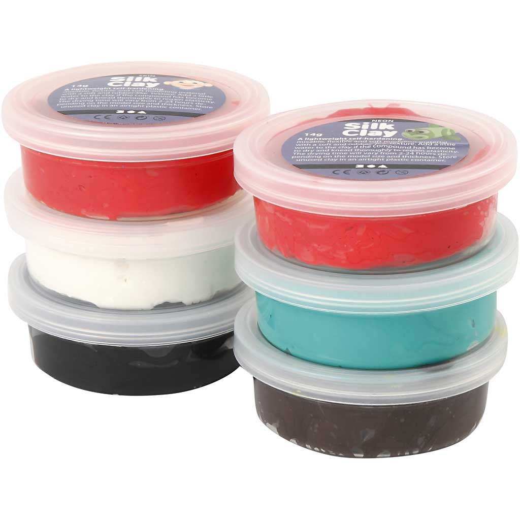 Silk Clay ®, peinture de Noël, 6x14 gr 1 boîte