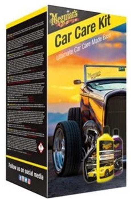 Kit d'entretien automobile Meguiar's - Kit de nettoyage 3 pièces - Cire de lavage ultime - Cire rapide ultime - Gel pour pneus Endurance haute brillance - 473 ml