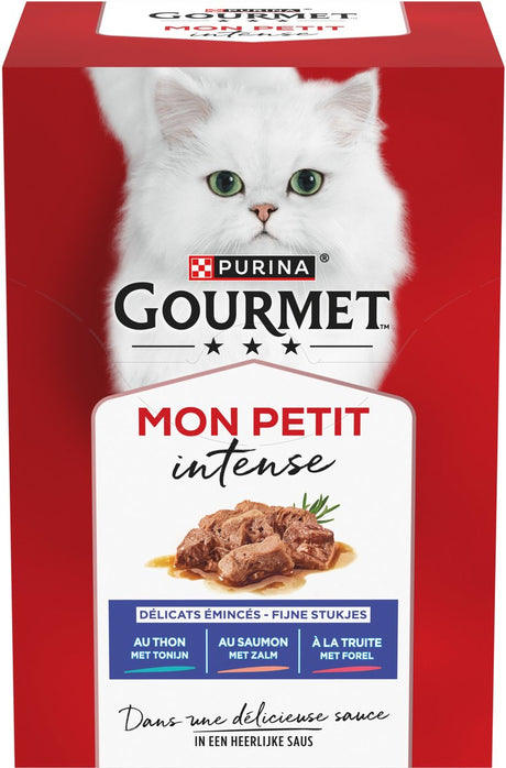 Gourmet mon petit intense - nourriture humide pour chat - poisson - 48 x 50 g