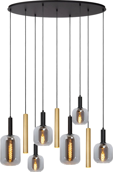 Lucide joanet - suspension - 2xe27 - laiton