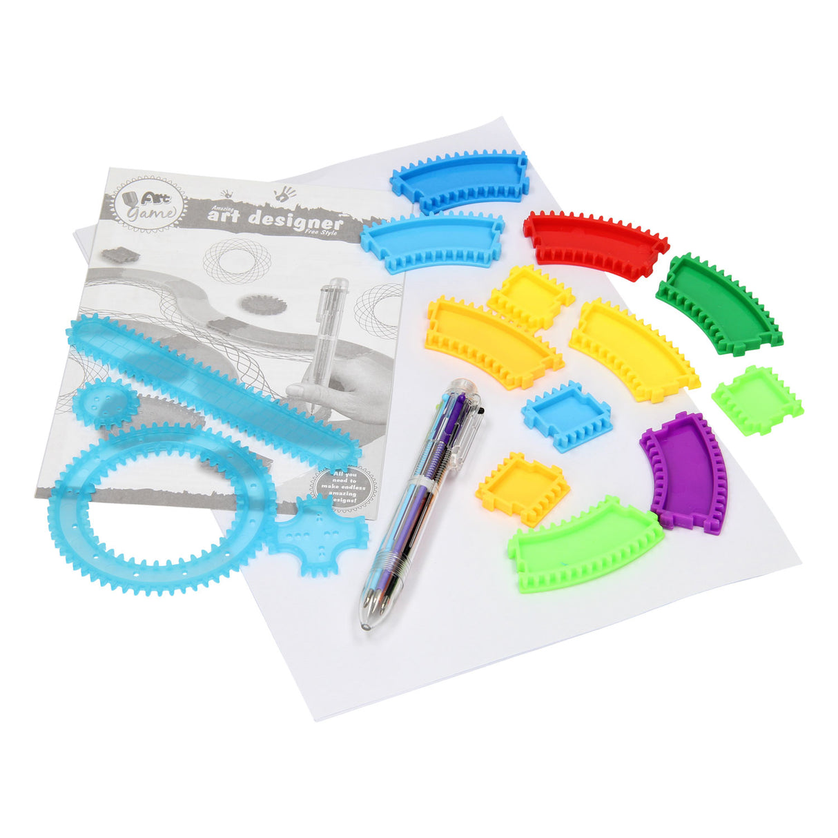 Jeu de caractères en spirale