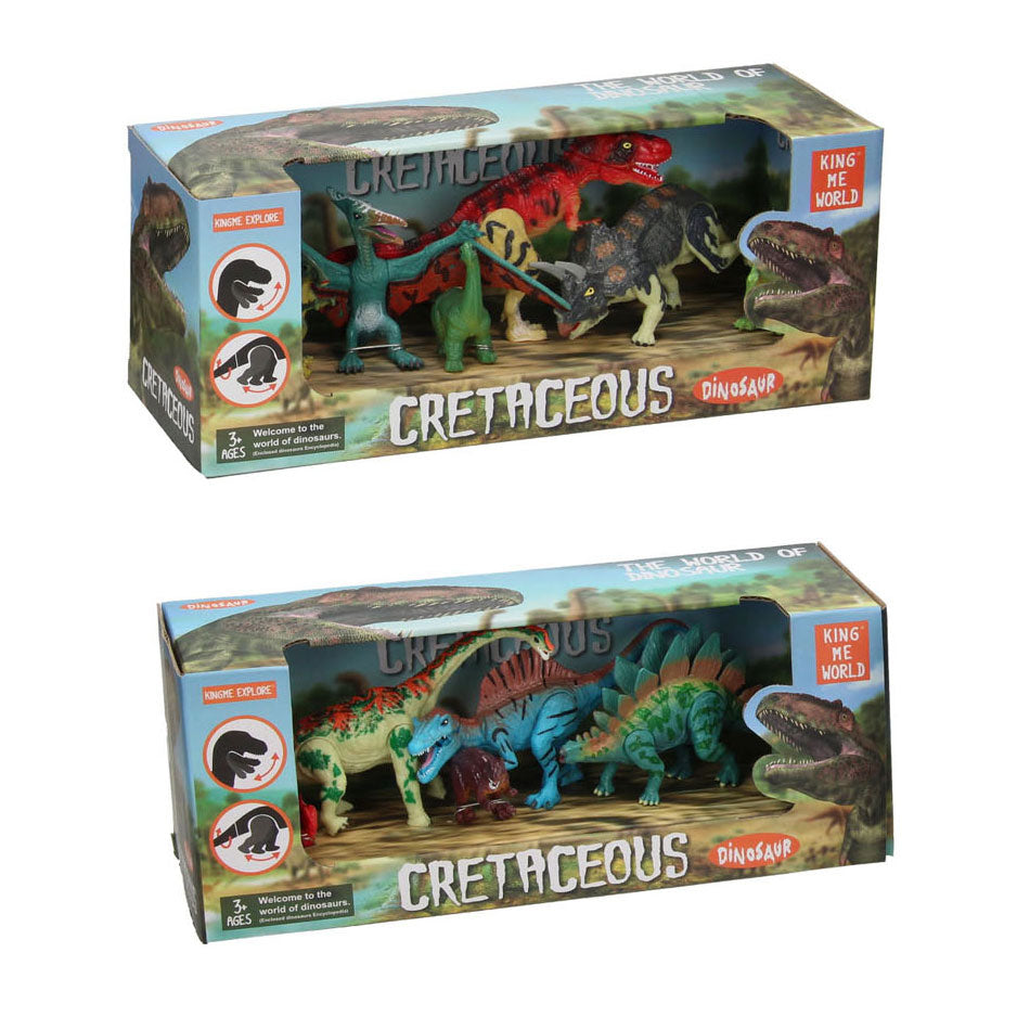Ensemble de jeu dinosaure de luxe, 6 pièces.