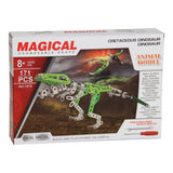 Jeu de construction dinosaure en métal, 171 pièces.