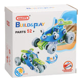 Ensemble de construction et de jeu voitures de course 2en1, 52 pièces.