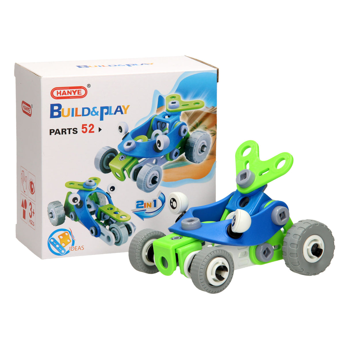 Construction et jeu Set Racing Cars 2In1, 52DLG.