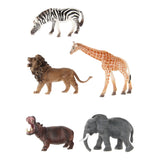 Wild Animals Luxury Play Set, 5st.