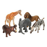 Wild Animals Luxury Play Set, 5st.