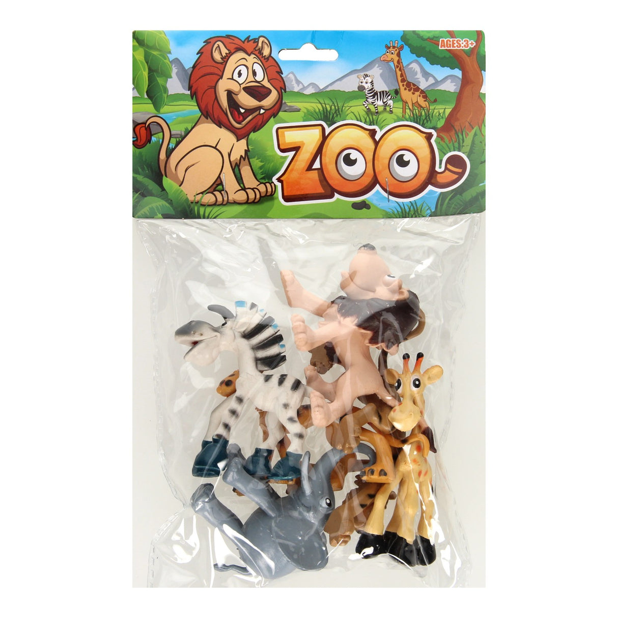 Ensemble de jeu d'animaux sauvages espiègles, 6 pièces.