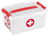 Sunware q-line trousse de premiers secours avec insert 6l blanc | 4 pièces