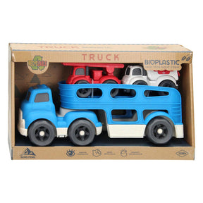 Lobbes toys bv transporteur de voiture recycler - bleu